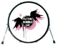 grosse caisse flying bubble ink