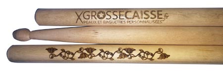 baguettes batterie personnalisées